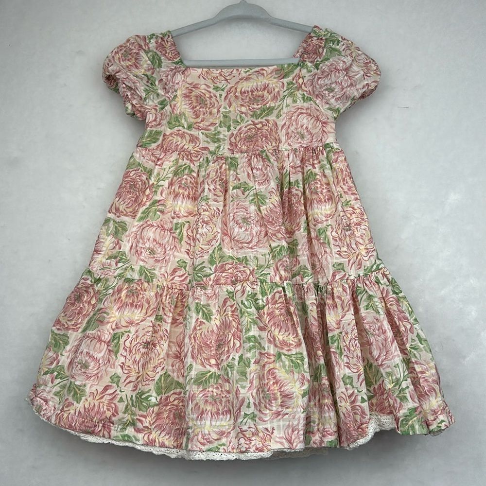 Joie Toddler Floral Print Fit & Flare Girl Dress Sz 2T